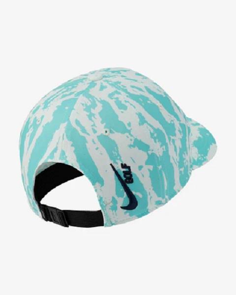 Nike AeroBill Classic 99 Printed Golf Hat Aqua Tee 2 Green