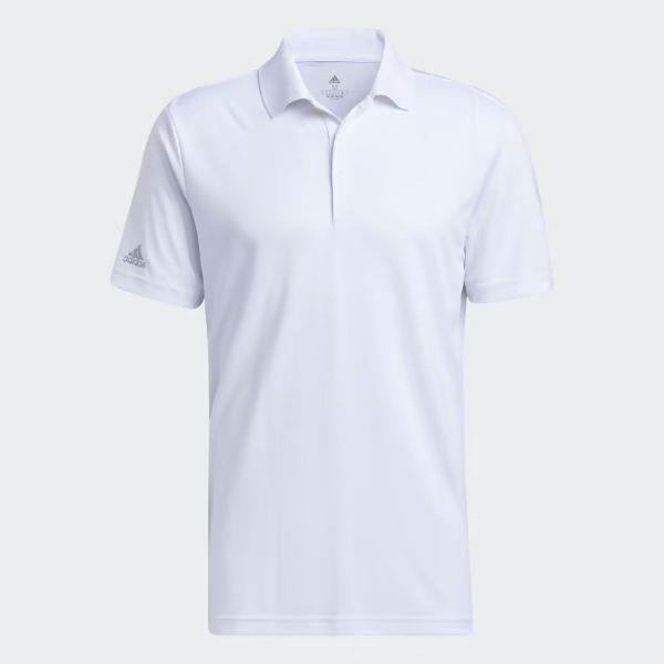 Adidas white golf shirt sale