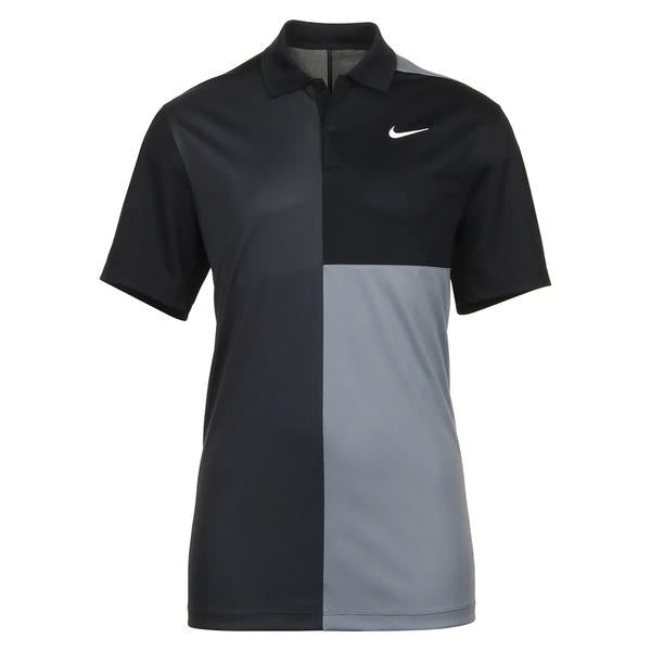 Nike Men s Dri Fit Victory Blocked Golf Polo Black Tee 2 Green