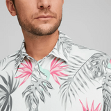 Puma x PTC Paradise Button Down Golf Polo - White