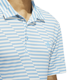 Adidas Ultimate365 Mesh Print Polo - Blue