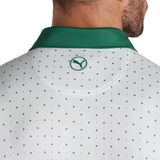 Puma Pure Geo Golf Polo - White / Green