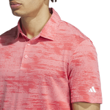 Adidas Ultimate365 Textured Stripe Polo Shirt - Pink