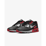 Nike Air Max 90 G Spikeless Golf Shoe - Iron Grey / Black / Red