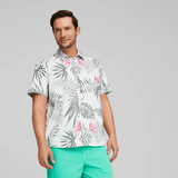 Puma x PTC Paradise Button Down Golf Polo - White