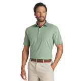 Puma AP Jacquard Stripe Golf Polo - Green