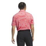 Adidas Ultimate365 Textured Stripe Polo Shirt - Pink