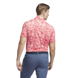 Adidas Ultimate365 Mesh Print Polo Shirt - Pink