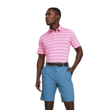 Puma MATTR Striper Golf Polo - Pink / Green