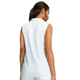 Puma Women's MATTR Stripe Sleeveless Golf Polo - Lucite