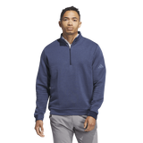 Adidas Men's Ultimate365 DWR Textured Quarter Zip Pullover - Blue