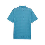 Puma Mens MATTR Palm Deco Golf Polo - Blue