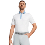 Puma Pure Geo Golf Polo - White / Blue