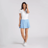 Puma Ladies Pleated Microdot Golf Skirt - Blue