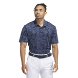 Adidas Ultimate365 Mesh Print Polo Shirt - Blue