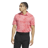 Adidas Ultimate365 Textured Stripe Polo Shirt - Pink