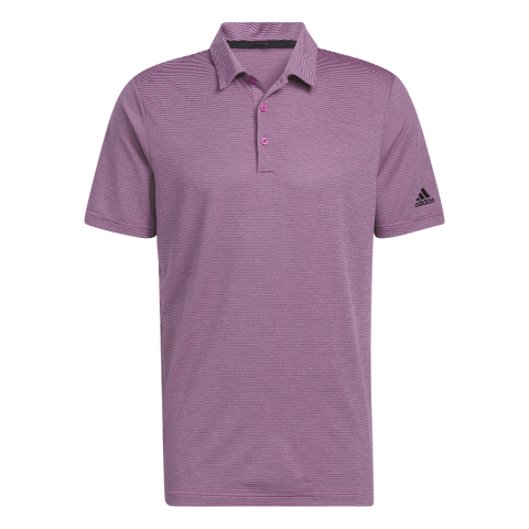 Adidas Ottoman Stripe Polo Shirt - Pink