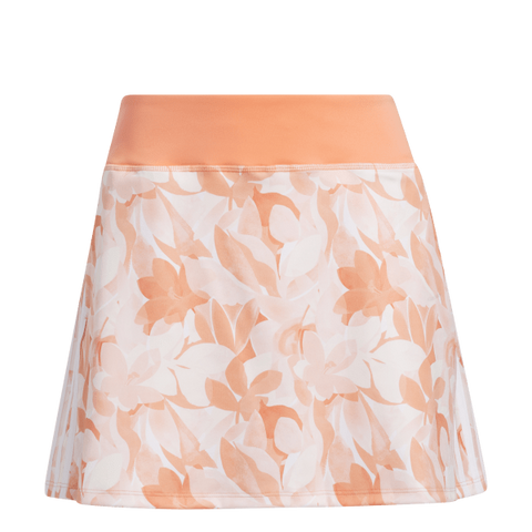 Adidas Floral 15-Inch Golf Skort - Orange