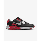 Nike Air Max 90 G Spikeless Golf Shoe - Iron Grey / Black / Red