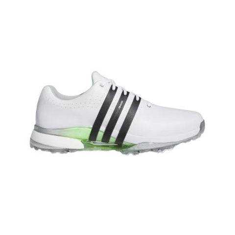 Adidas Tour 360 24 Golf Shoes White/Green Spark