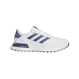 Adidas S2G 24 Leather Spikeless Golf Shoes - Cloud White / Collegiate Navy / Silver Metallic