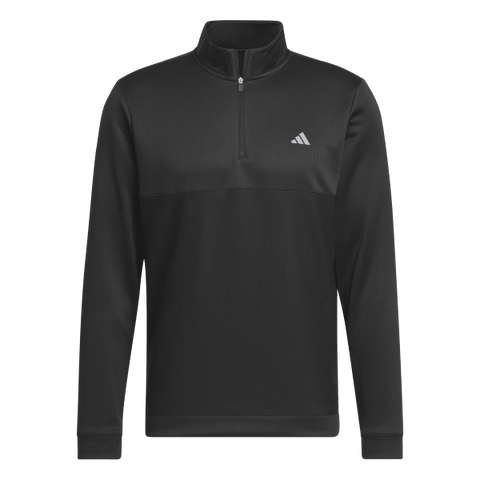 Adidas Ultimate365 Textured Quarter-Zip Top - Black