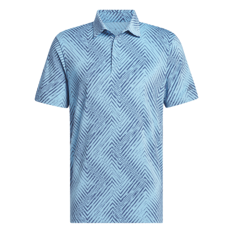 Adidas Ultimate365 Allover Print Polo Shirt - Blue