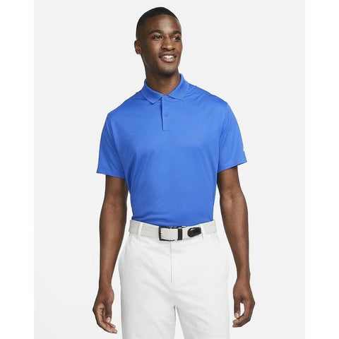 Nike Men's Dri-Fit Victory Solid Golf Polo (Course/Event Logo) - Royal Blue