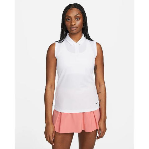 Nike Ladies Over Run Sleeveless Victory White