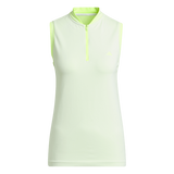 Adidas Ultimate365 Tour PRIMEKNIT Sleeveless Polo Shirt - White