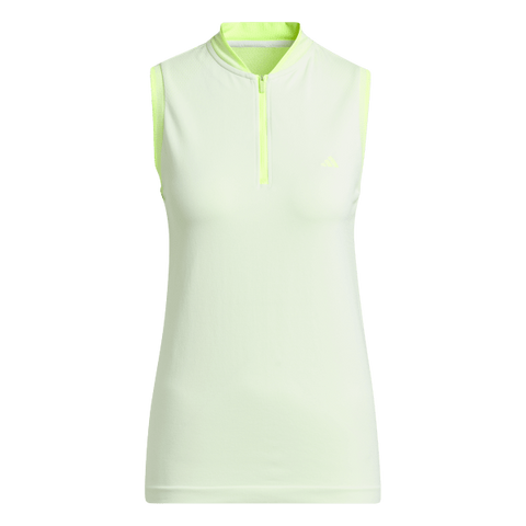 Adidas Ultimate365 Tour PRIMEKNIT Sleeveless Polo Shirt - White