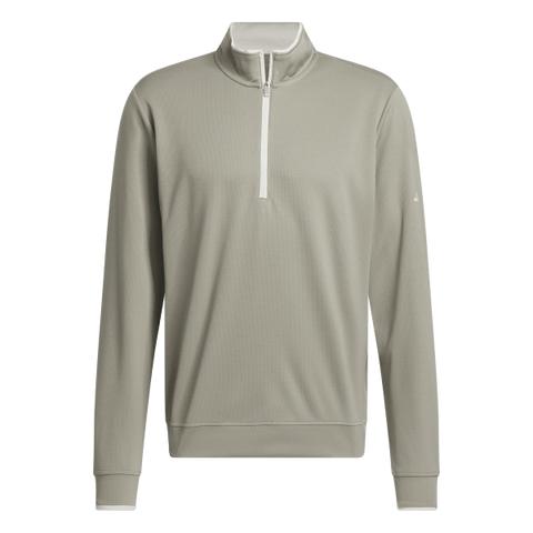 Adidas Lightweight Half-Zip Top - Grey/Green