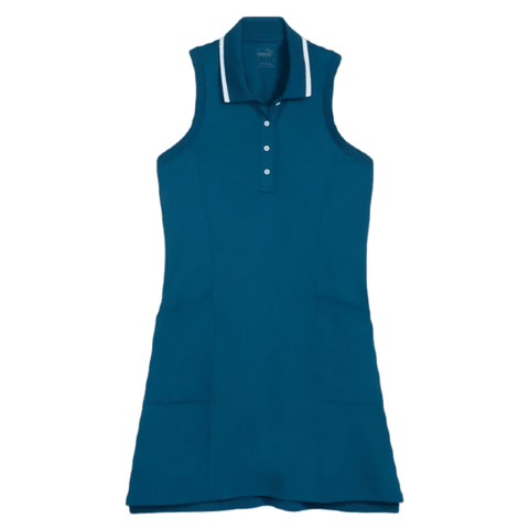 Puma Ladies Everyday Pique Golf Dress - Blue