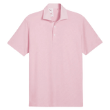 Puma AP Jacquard Stripe Golf Polo - Pink