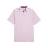 Puma Mens MATTR Palm Deco Golf Polo - Pink / Purple