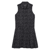 Puma Ladies Leopard Pleated Golf Dress - Black