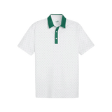 Puma Pure Geo Golf Polo - White / Green