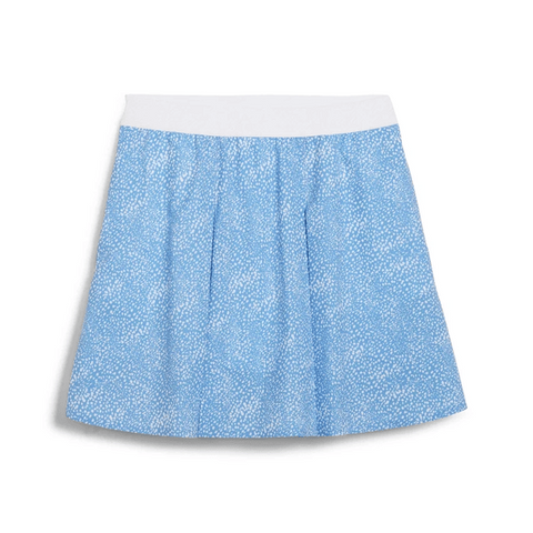 Puma Ladies Pleated Microdot Golf Skirt - Blue