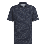 Adidas Ultimate365 Allover Print Polo Shirt - Blue