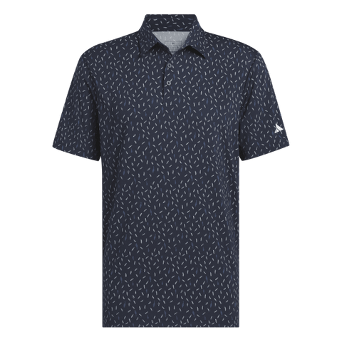 Adidas Ultimate365 Allover Print Polo Shirt - Blue