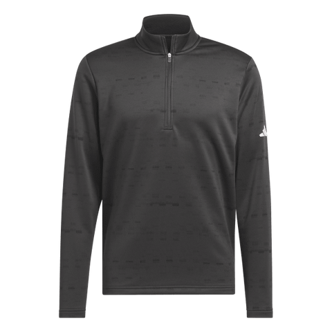 Adidas Core Printed Quarter Zip Sweatshirt - Dark Grey