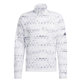 Adidas Core Printed Quarter Zip Sweatshirt - White