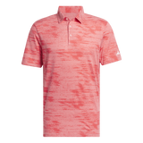 Adidas Ultimate365 Textured Stripe Polo Shirt - Pink