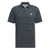 Adidas Ultimate365 Power Grid Print Polo Shirt - Blue