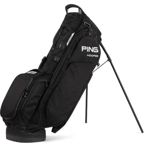 PING HOOFER 231 STAND BAG HTRGRY/PLAT/BLK