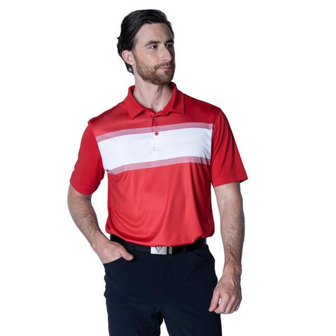 Levelwear Men's Exert Polo - Flame Red